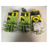 Iron Clad Industrial Impact High Abrasion Dexterity Gloves (Qty 3) XL