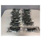 Fastenal G8 Safety Glasses: Black Frame, Gold Mirror Lens (Qty 14)