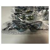 Fastenal G8 Safety Glasses: Black Frame, Gold Mirror Lens (Qty 14)