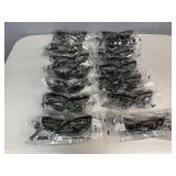 Fastenal G8 Safety Glasses: Black Frame, Gold Mirror Lens (Qty 14)