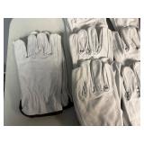 White Leather Gloves (13 Pair) M/L