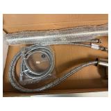 Free Standing Brushed Nickel Tub Faucet with Hand Shower. Never installed. In original box.