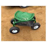 Rolling Work Seat with Tool Tray