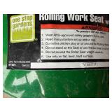 Rolling Work Seat with Tool Tray