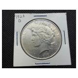 1923 D Peace Silver Dollar