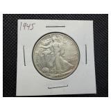 1945 Silver Walking Liberty Half Dollar