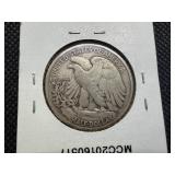 1945 D Silver Walking Liberty Half Dollar