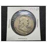 1953 D Silver Franklin Half Dollar