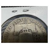 1953 D Silver Franklin Half Dollar