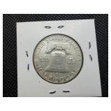 1963 D Silver Franklin Half Dollar