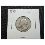 1944 Silver Washington Quarter