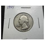 1944 Silver Washington Quarter