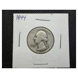 1944 Silver Washington Quarter