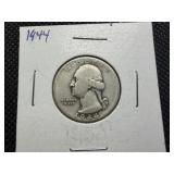 1944 Silver Washington Quarter