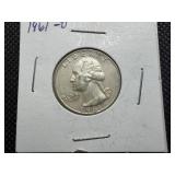 1961 D Silver Washington Quarter