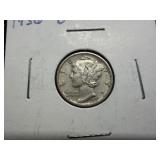 1936 D Silver Mercury Dime