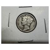 1938 D Silver Mercury Dime