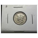1940 S Silver Mercury Dime