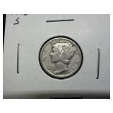 1943 S Silver Mercury Dime