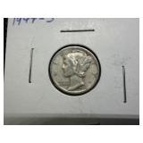 1944 S Silver Mercury Dime