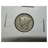 1945 D Silver Mercury Dime