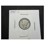 1945 S Silver Mercury Dime