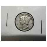 1945 Micro S Silver Mercury Dime