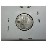 1945 Micro S Silver Mercury Dime