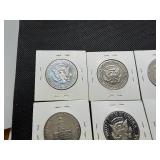 Six Kennedy Half Dollars - Very Nice Condition 1970 S, 1971 S, 1974 S, 1976 S, 1978 S, 1979 S