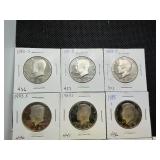 10 Kennedy Half Dollars - Very Nice Condition 1980 S, 1981 S, 1982 S, 1983 S, 1984 S, 1985 S, 1986 S, 1987 S, 1988 S, 1989 S