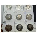 10 Kennedy Half Dollars - Very Nice Condition 1980 S, 1981 S, 1982 S, 1983 S, 1984 S, 1985 S, 1986 S, 1987 S, 1988 S, 1989 S