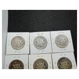 10 Kennedy Half Dollars - Very Nice Condition 1980 S, 1981 S, 1982 S, 1983 S, 1984 S, 1985 S, 1986 S, 1987 S, 1988 S, 1989 S