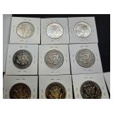 10 Kennedy Half Dollars - Very Nice Condition 1980 S, 1981 S, 1982 S, 1983 S, 1984 S, 1985 S, 1986 S, 1987 S, 1988 S, 1989 S