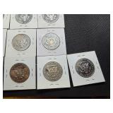 10 Kennedy Half Dollars - Very Nice Condition 1980 S, 1981 S, 1982 S, 1983 S, 1984 S, 1985 S, 1986 S, 1987 S, 1988 S, 1989 S