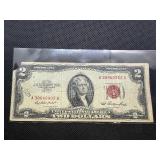 1953 Series Red Seal $2 Bill