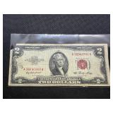 1953 Series Red Seal $2 Bill