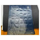 Partially Complete Lincoln Memorial Cents Book Starting 1959