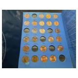 Partially Complete Lincoln Memorial Cents Book Starting 1959