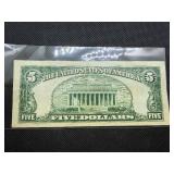 1953 Series Red Seal $5 Bill