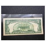 1953 Series Red Seal $5 Bill