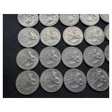 Twenty-Five Bicentennial Quarters