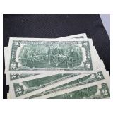 Ten Sequential $2 Bills