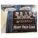 3 Boxes of Federal Heavy Field Load 20 Gauge Shotgun Shells