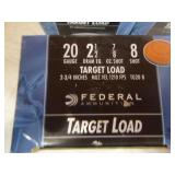 3 Boxes of Federal Target Load 20 Gauge Shotgun Shells