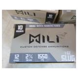 5 Boxes of Mili 12 Gauge Slugs