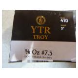 3 Boxes of YTR Troy 410 Gauge Shotshells