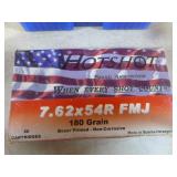 20 Winchester and 7.62X54R FMH Cartridges