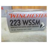 2 Boxes of Winchester Super X 223 Winchester Super Short Magnum Cartridges