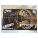 5 Boxes of Federal Truball 12 Gauge Deep Penetrator Rifled Slugs