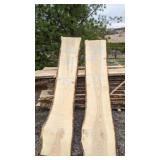 Ash Live Edge Slab - 113" x 21"